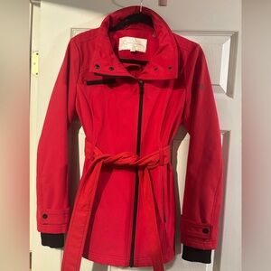 Jessica Simpson Vibrant Red Trench Coat
